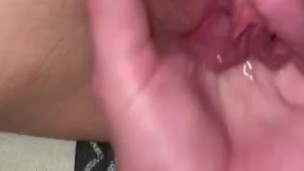 she squirts into his hand before he pounds her wet pussy